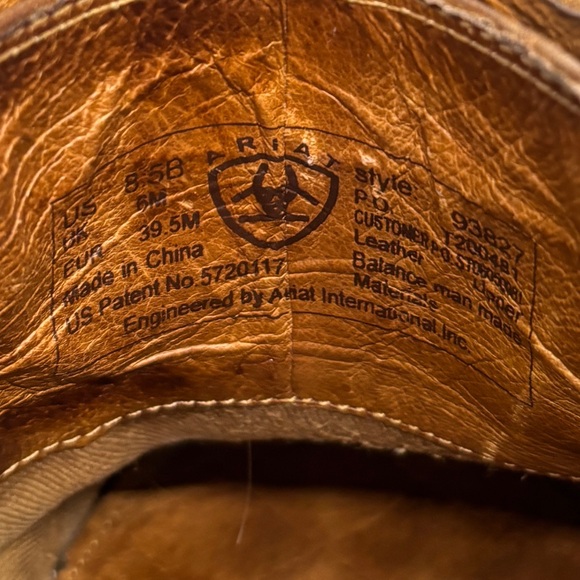 Ariat Brown Leather Clogs Mule Slip On Shoes Women’s 8.5 EU 39.5 - Picture 13 of 14